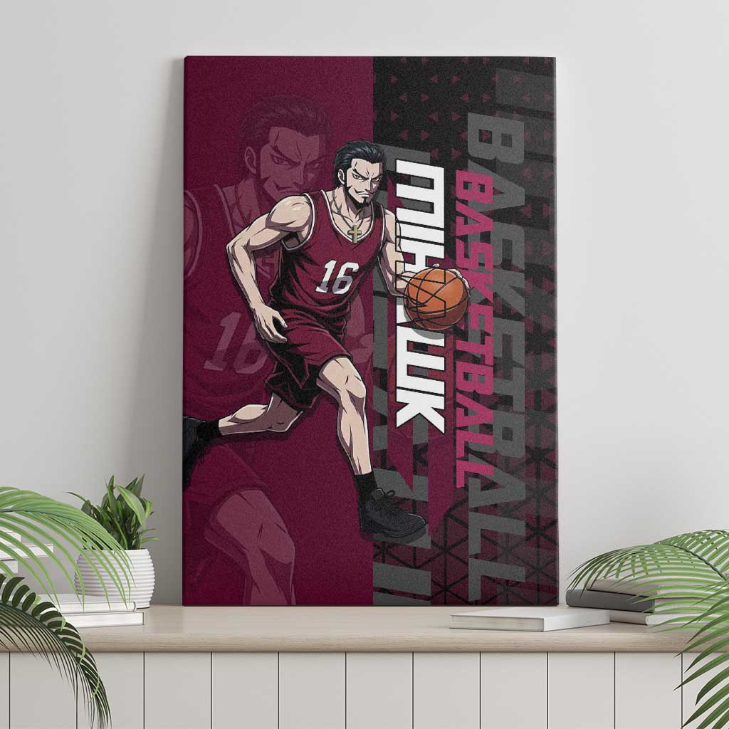 Mihawk One Piece Basketball Canvas Wall Art Aggressive Pose - The Mazicc