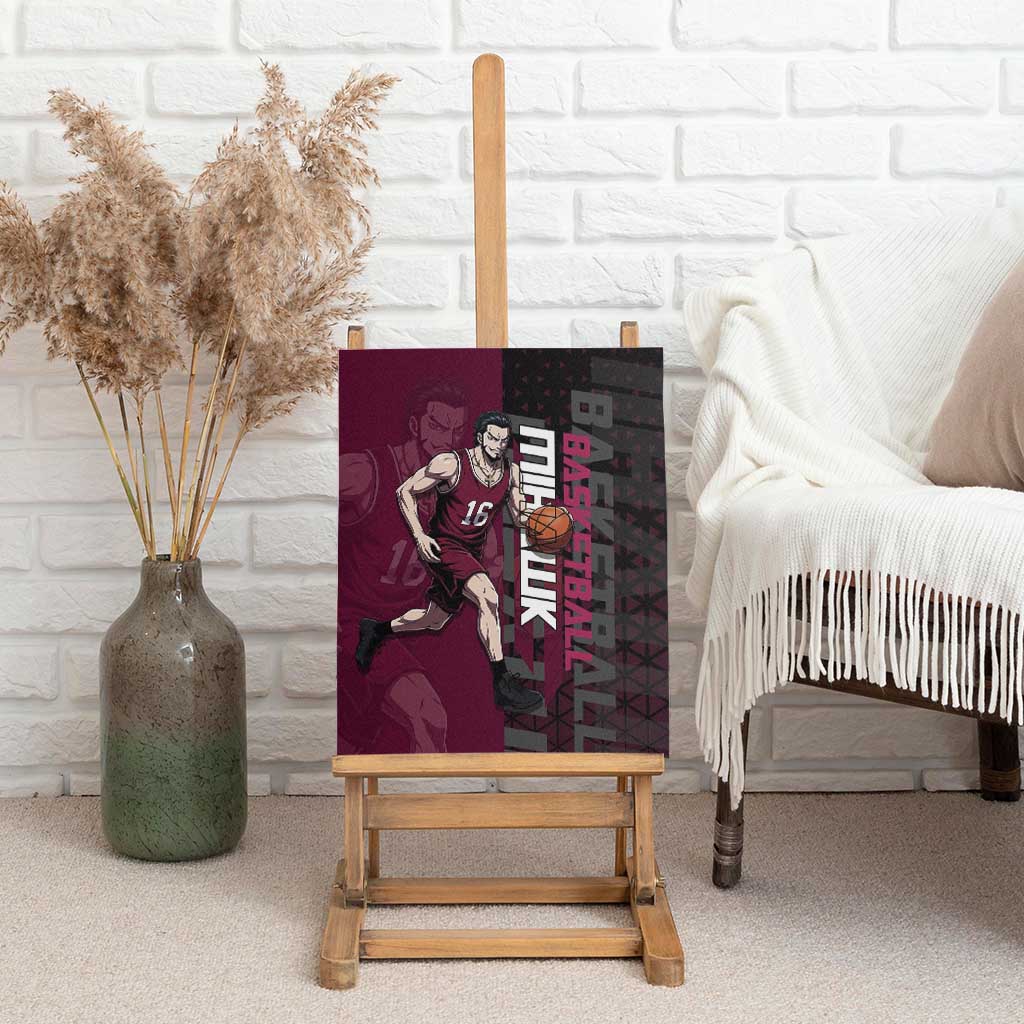 Mihawk One Piece Basketball Canvas Wall Art Aggressive Pose - The Mazicc