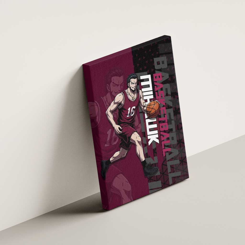 Mihawk One Piece Basketball Canvas Wall Art Aggressive Pose - The Mazicc