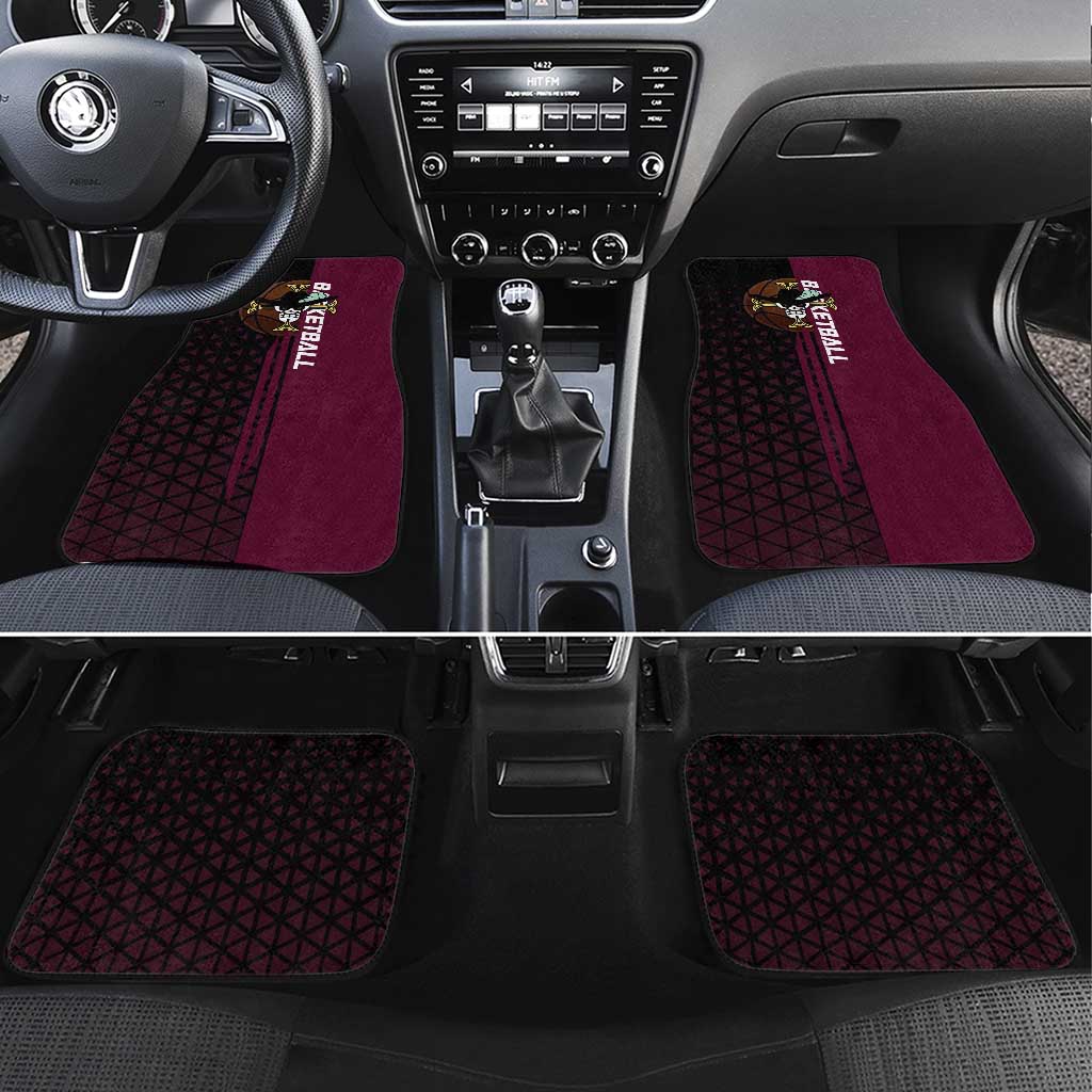 Mihawk One Piece Basketball Car Mats Aggressive Pose - The Mazicc