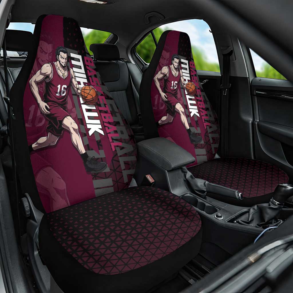 Mihawk One Piece Basketball Car Seat Cover Aggressive Pose - The Mazicc