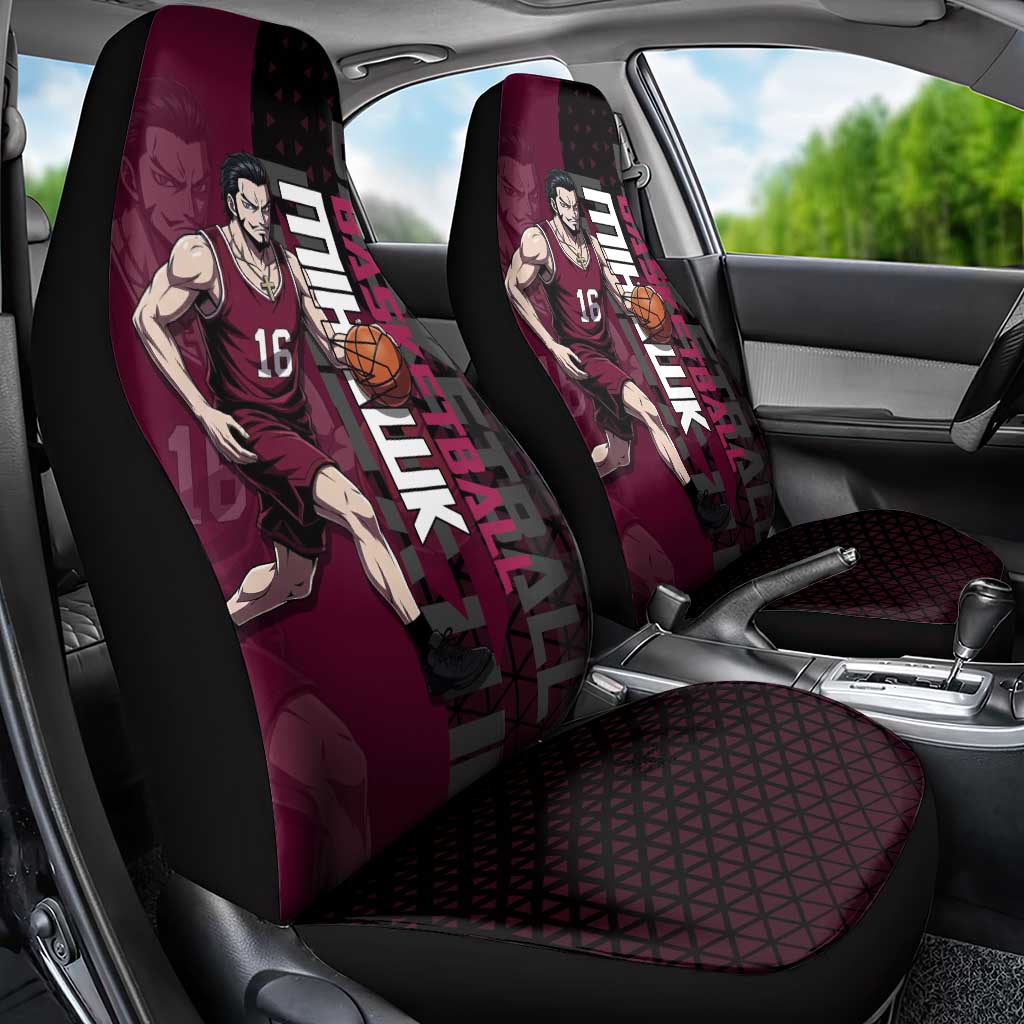 Mihawk One Piece Basketball Car Seat Cover Aggressive Pose - The Mazicc