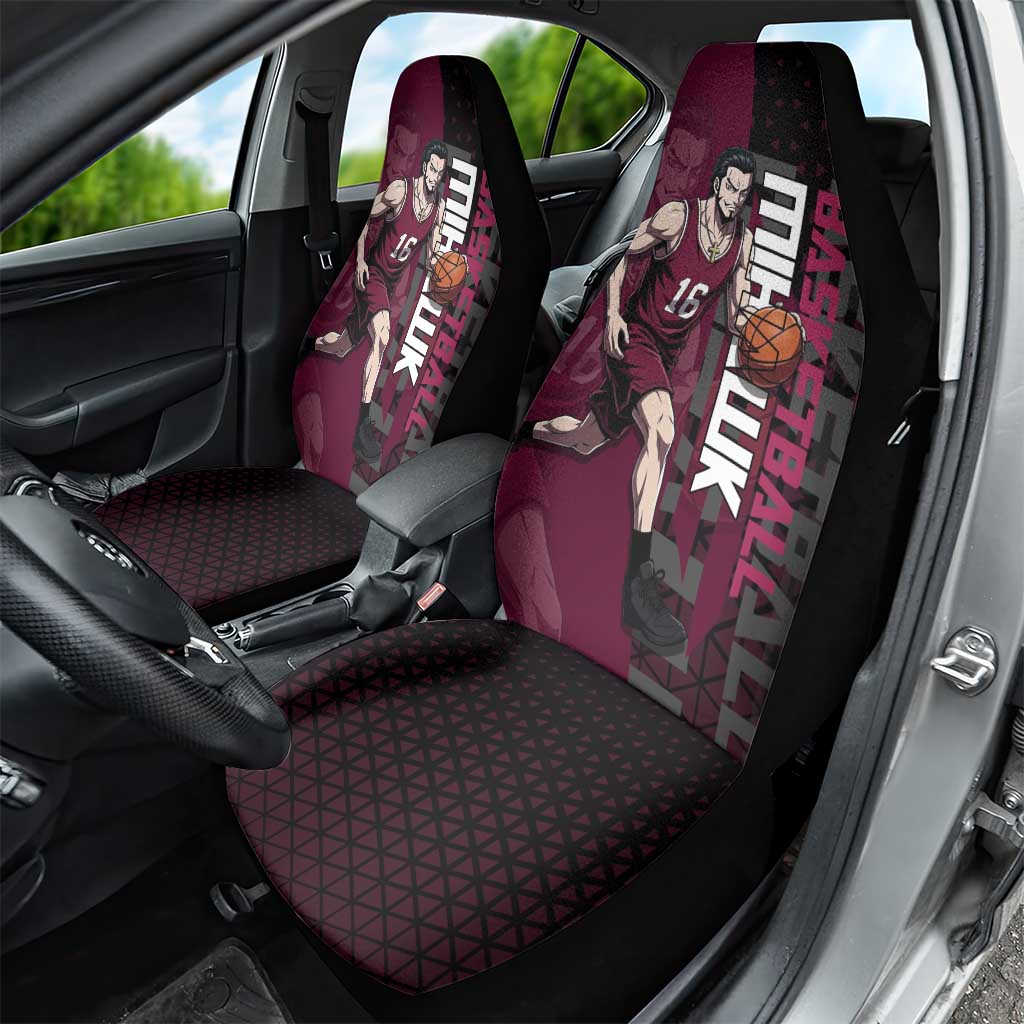Mihawk One Piece Basketball Car Seat Cover Aggressive Pose - The Mazicc