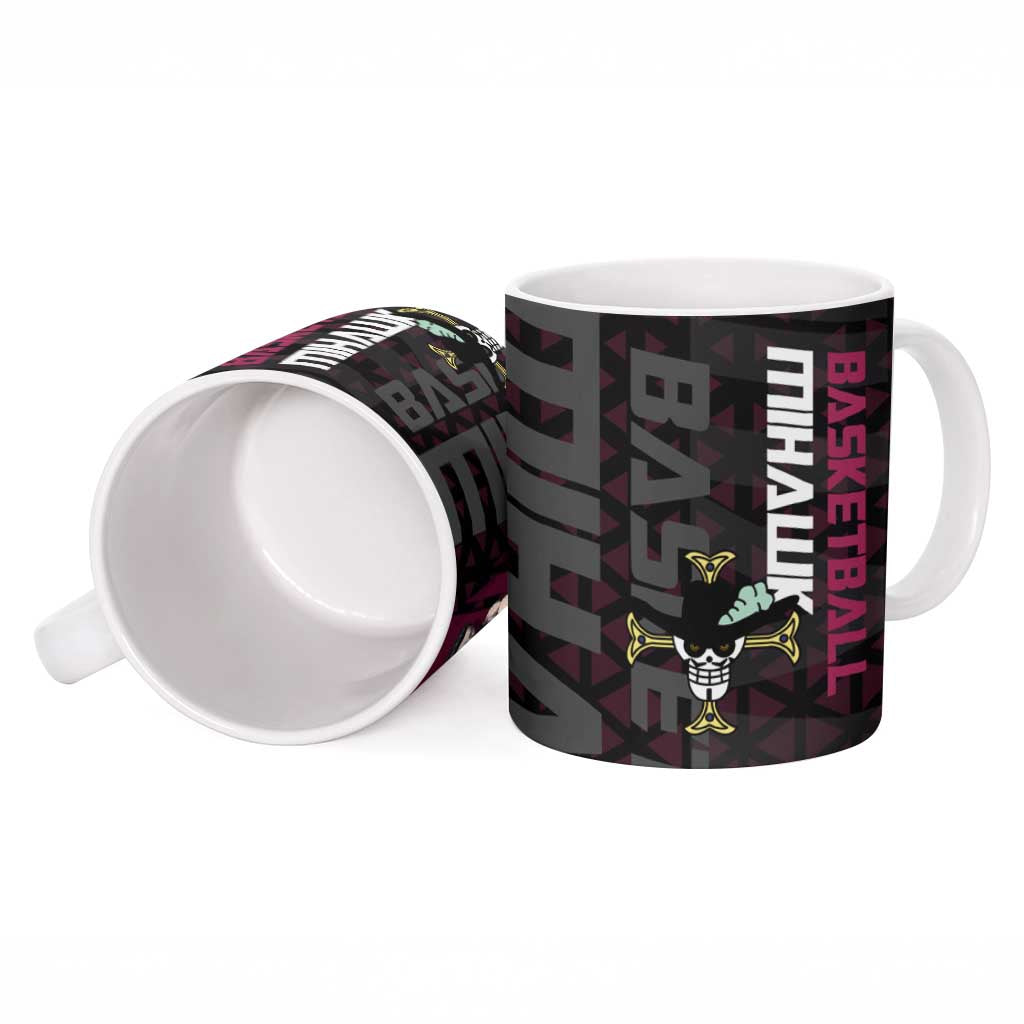Mihawk One Piece Basketball Ceramic Mug Aggressive Pose - The Mazicc