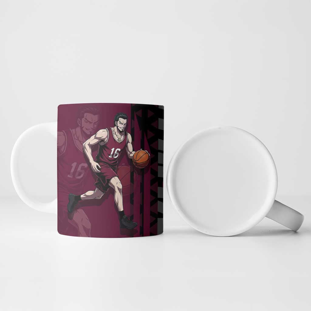 Mihawk One Piece Basketball Ceramic Mug Aggressive Pose - The Mazicc