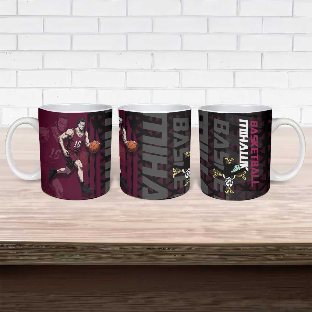 Mihawk One Piece Basketball Ceramic Mug Aggressive Pose - The Mazicc