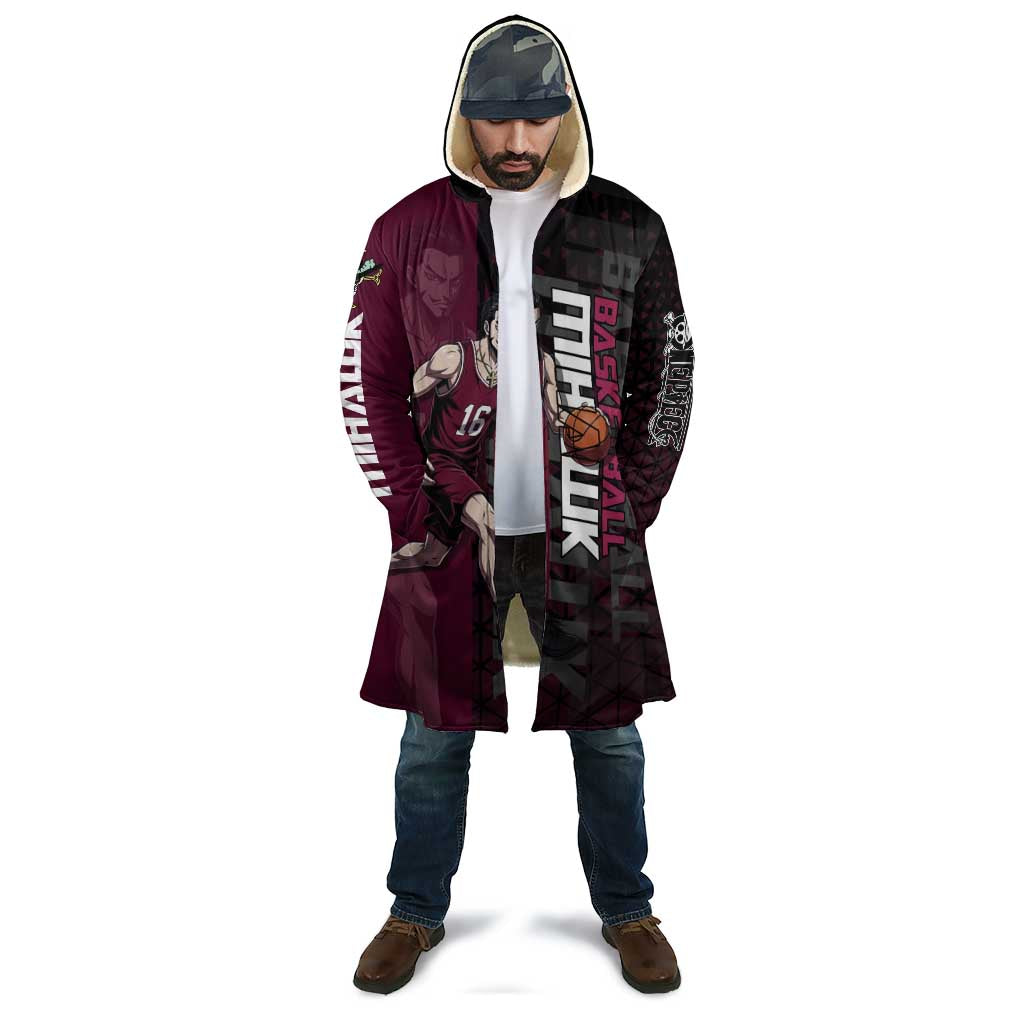 Mihawk One Piece Basketball Cloak Aggressive Pose - The Mazicc