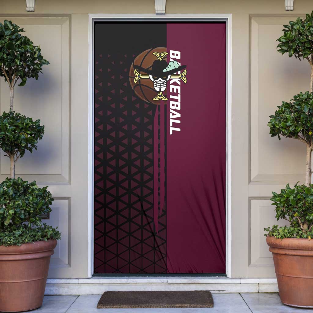 Mihawk One Piece Basketball Door Cover Aggressive Pose - The Mazicc