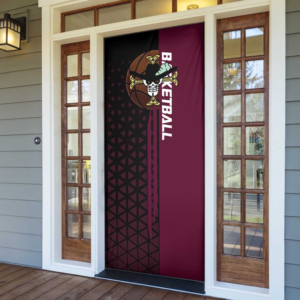 Mihawk One Piece Basketball Door Cover Aggressive Pose - The Mazicc