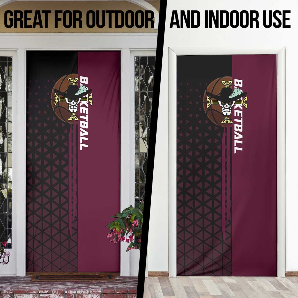 Mihawk One Piece Basketball Door Cover Aggressive Pose - The Mazicc