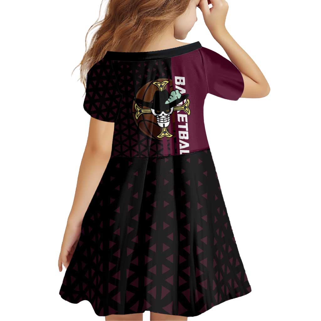 Mihawk One Piece Basketball Family Matching Off Shoulder Maxi Dress and Hawaiian Shirt Aggressive Pose