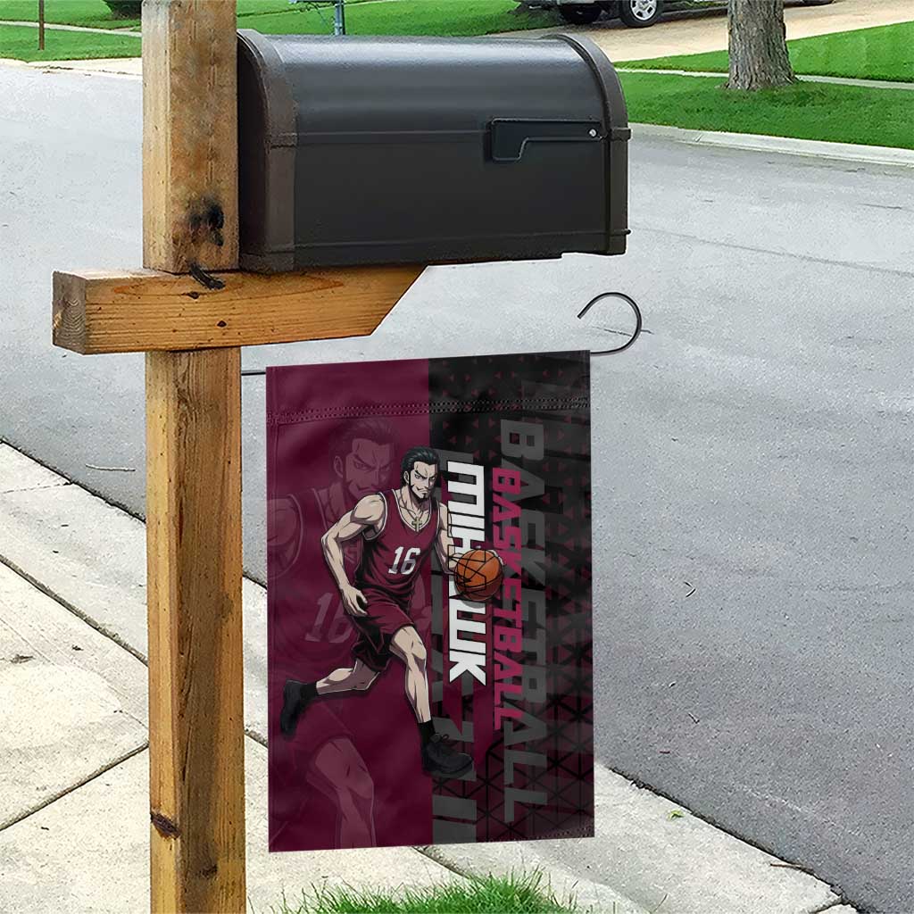 Mihawk One Piece Basketball Garden Flag Aggressive Pose - The Mazicc