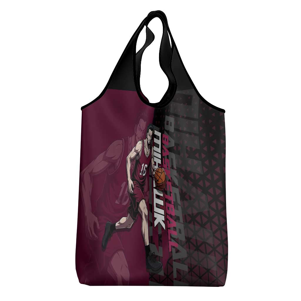 Mihawk One Piece Basketball Grocery Bag Aggressive Pose - The Mazicc