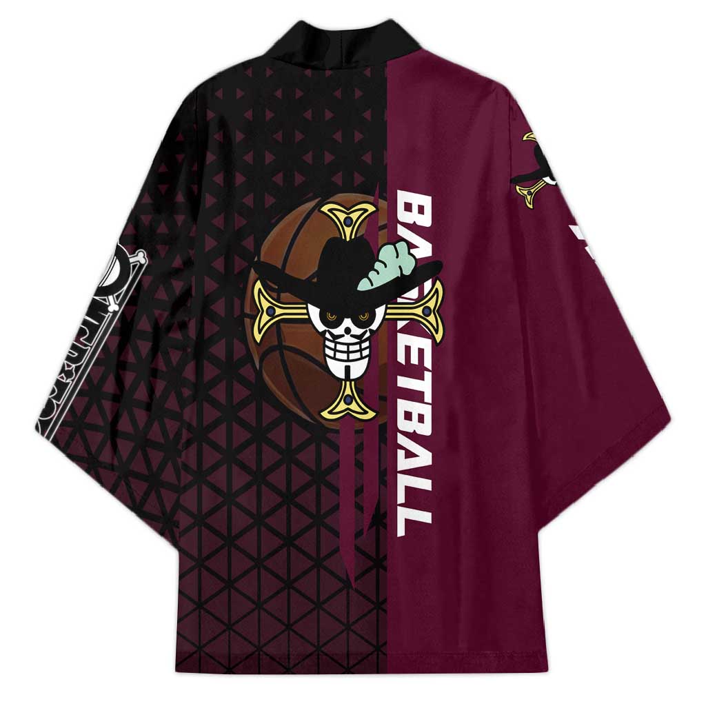 Mihawk One Piece Basketball Kimono Aggressive Pose - The Mazicc