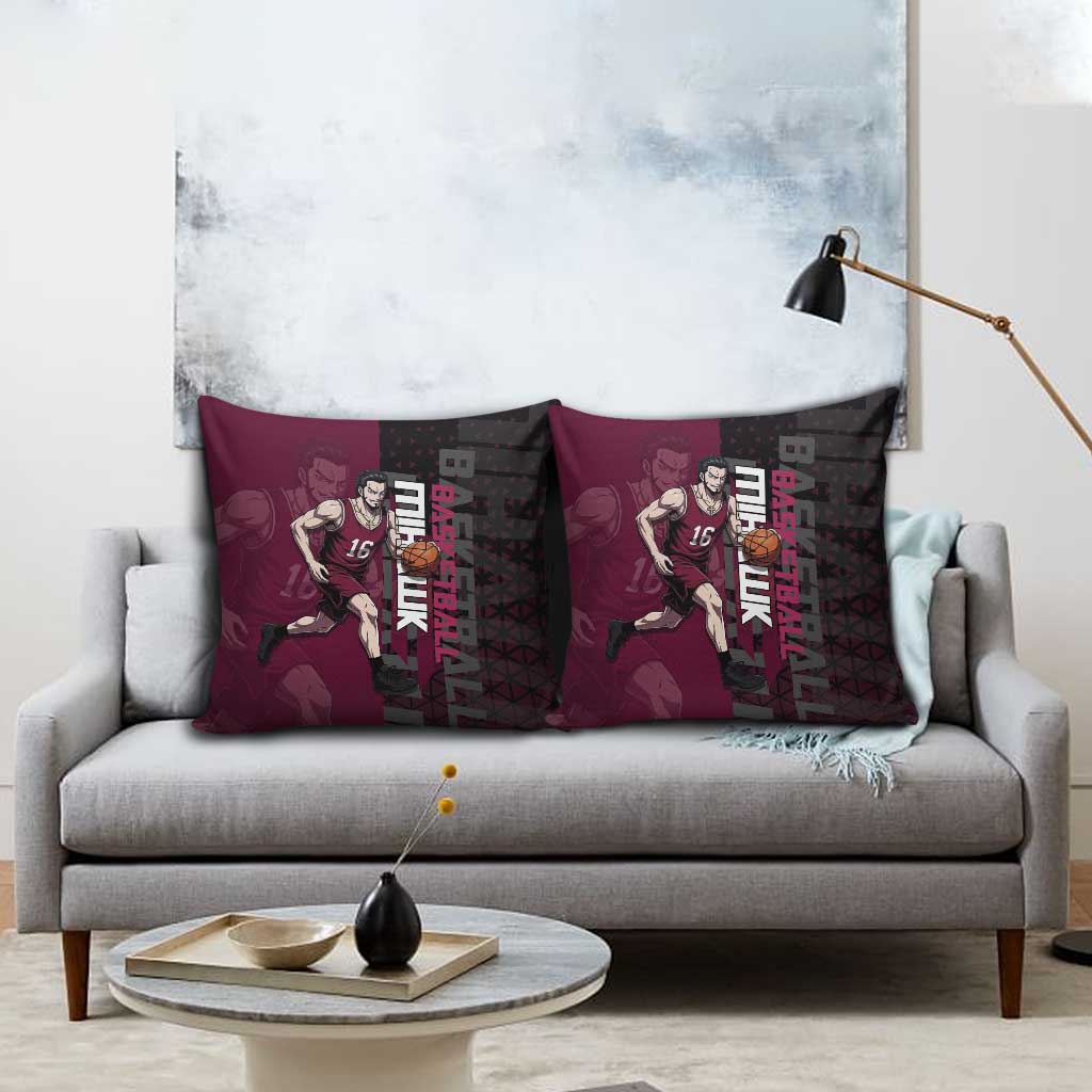Mihawk One Piece Basketball Pillow Cover Aggressive Pose - The Mazicc