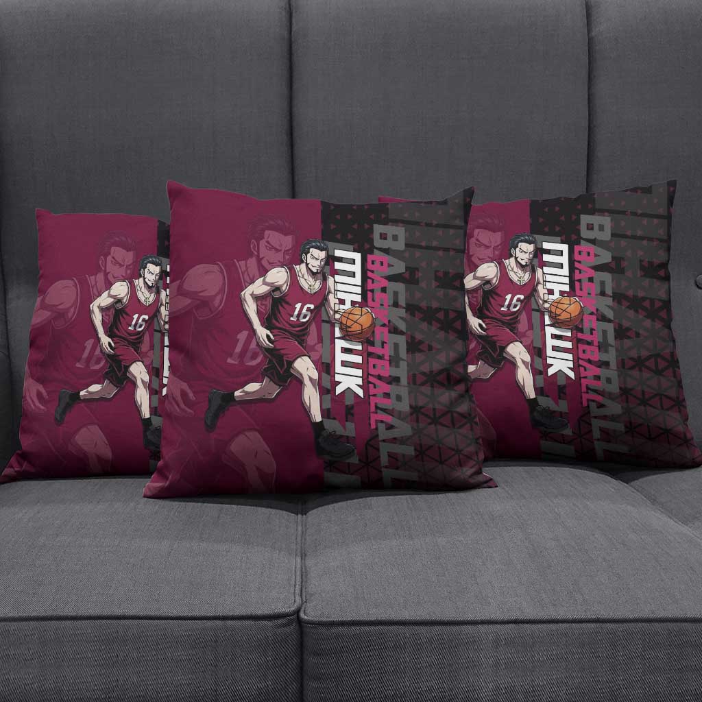 Mihawk One Piece Basketball Pillow Cover Aggressive Pose - The Mazicc