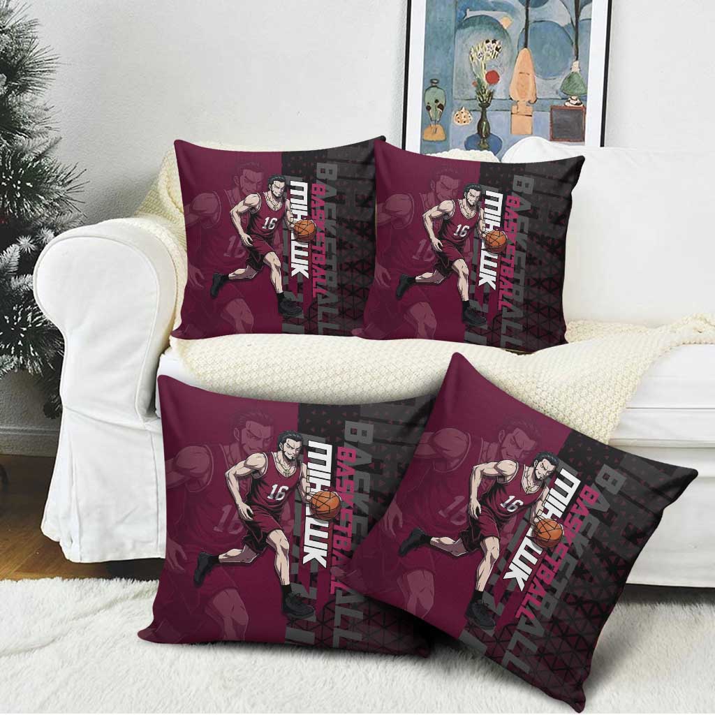 Mihawk One Piece Basketball Pillow Cover Aggressive Pose - The Mazicc
