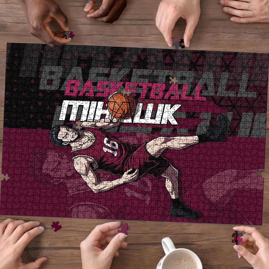 Mihawk One Piece Basketball Puzzle Aggressive Pose - The Mazicc