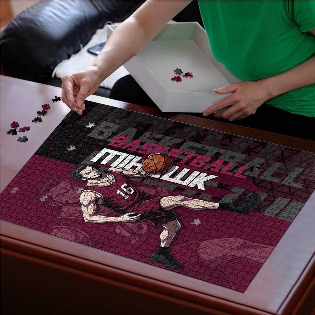 Mihawk One Piece Basketball Puzzle Aggressive Pose - The Mazicc