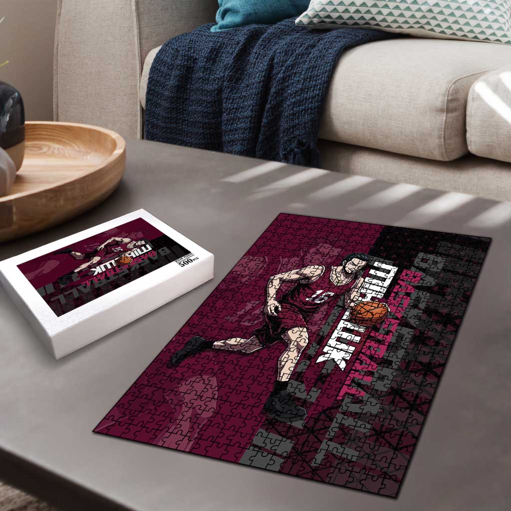 Mihawk One Piece Basketball Puzzle Aggressive Pose - The Mazicc
