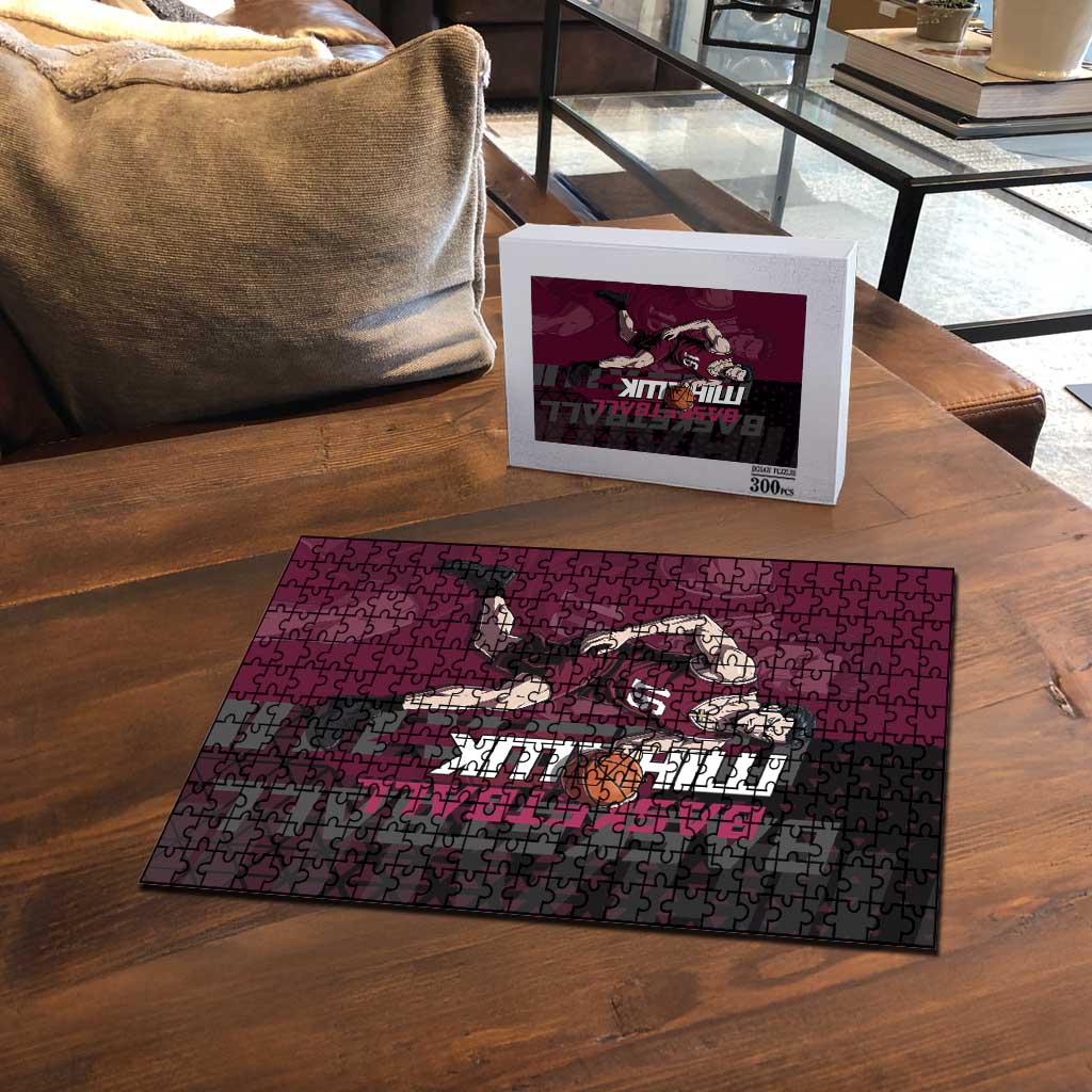 Mihawk One Piece Basketball Puzzle Aggressive Pose - The Mazicc