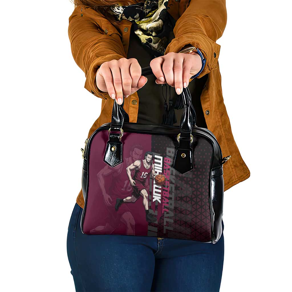 Mihawk One Piece Basketball Shoulder Handbag Aggressive Pose - The Mazicc