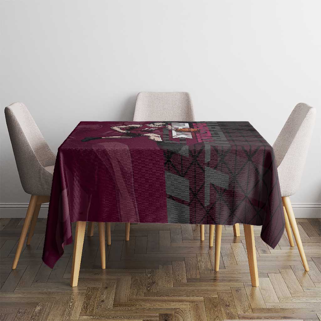 Mihawk One Piece Basketball Tablecloth Aggressive Pose - The Mazicc