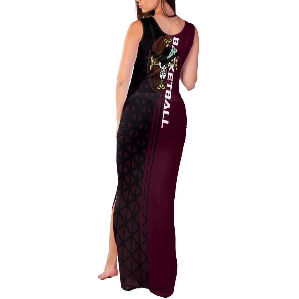 Mihawk One Piece Basketball Tank Maxi Dress Aggressive Pose - The Mazicc
