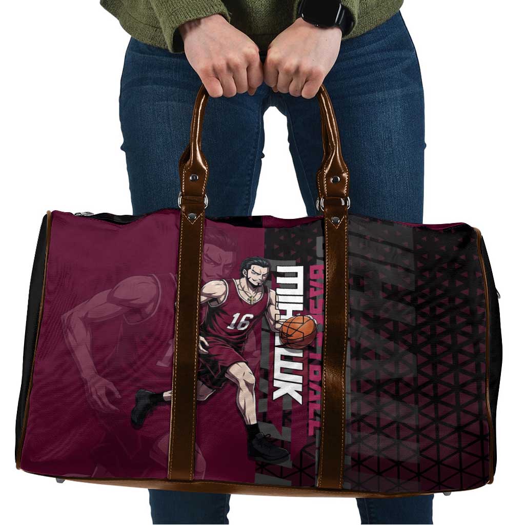 Mihawk One Piece Basketball Travel Bag Aggressive Pose - The Mazicc