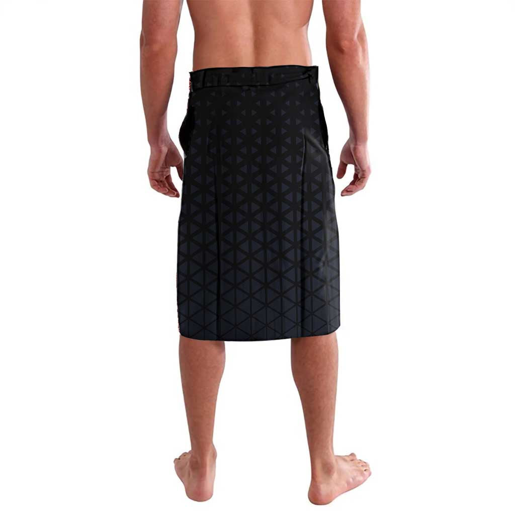 Kaido One Piece Basketball Theme Navy and Black Design Lavalava with Dragon Skull Emblem and Power Dunk Pose - The Mazicc