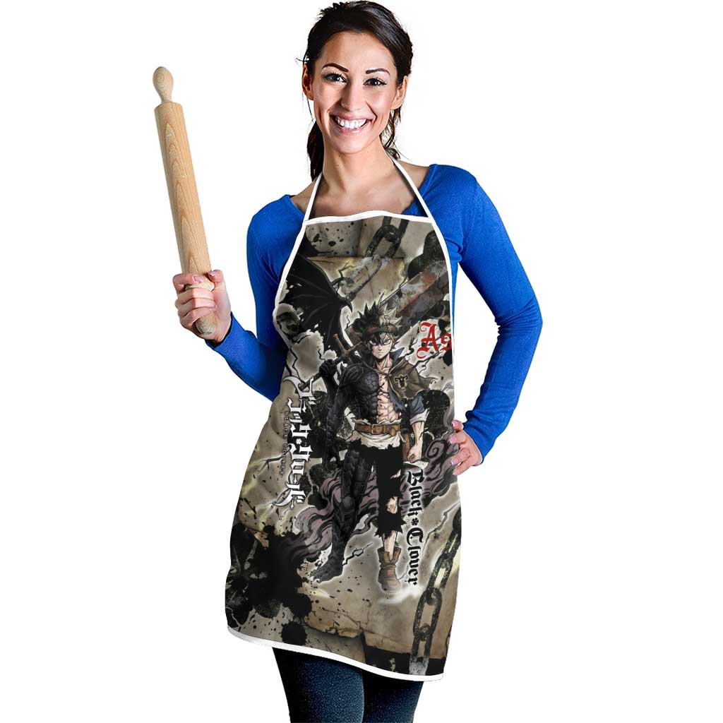 Asta Black Clover Apron Grunge Anime Style with Gothic Clover Symbolism