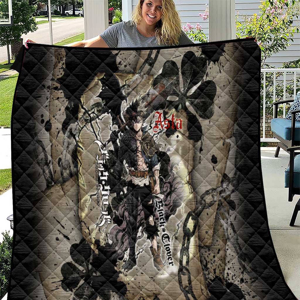 Asta Black Clover Quilt Grunge Anime Style with Gothic Clover Symbolism