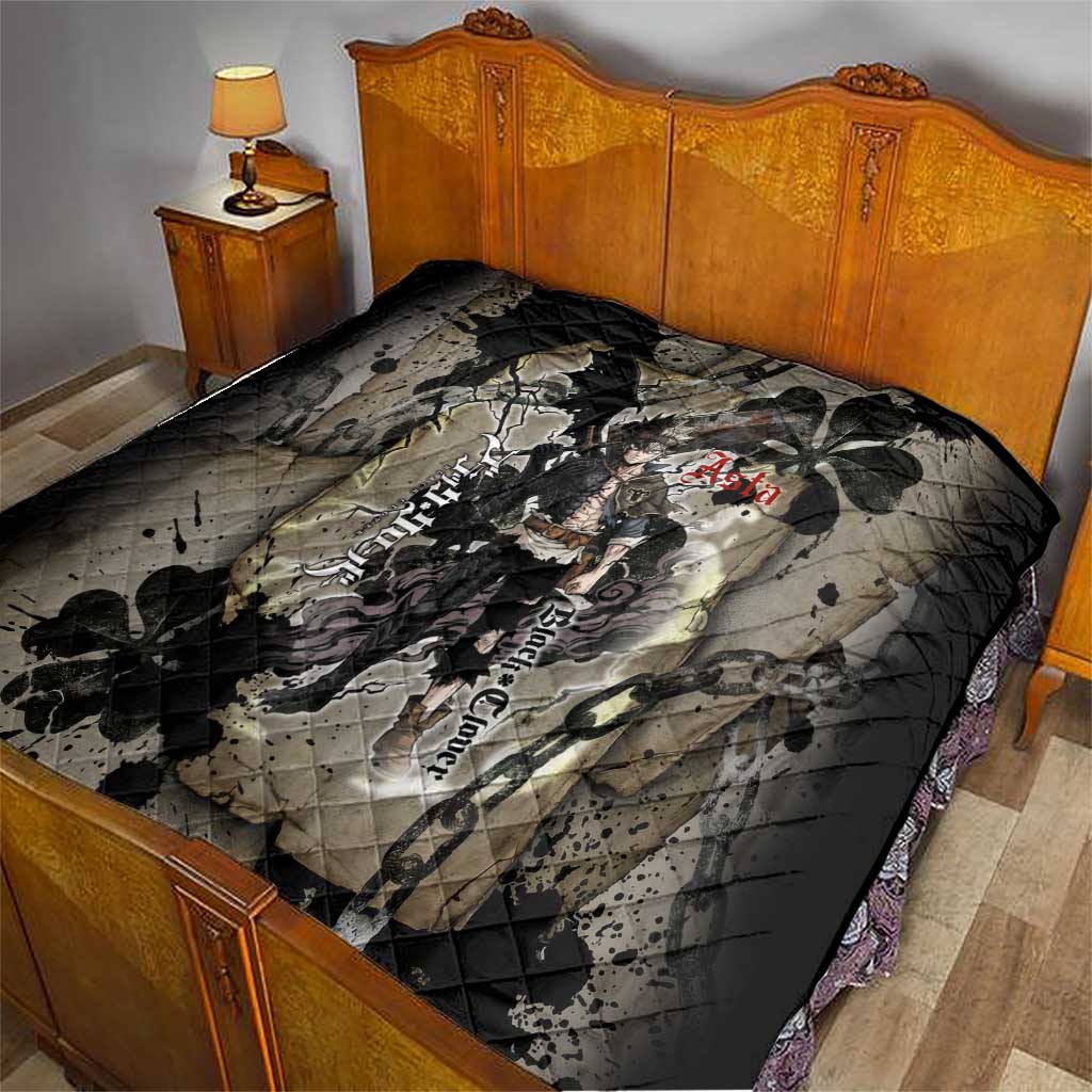 Asta Black Clover Quilt Grunge Anime Style with Gothic Clover Symbolism
