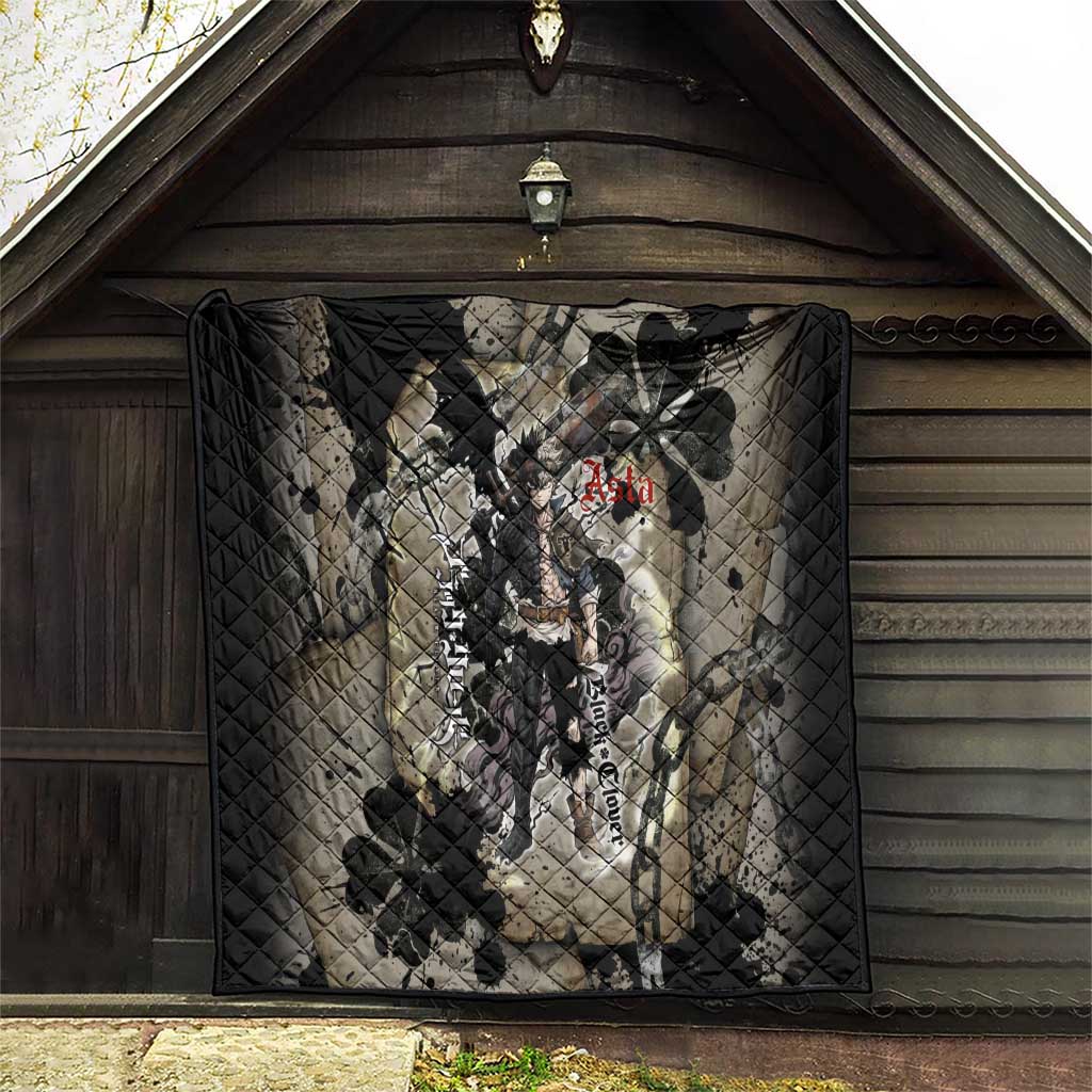 Asta Black Clover Quilt Grunge Anime Style with Gothic Clover Symbolism