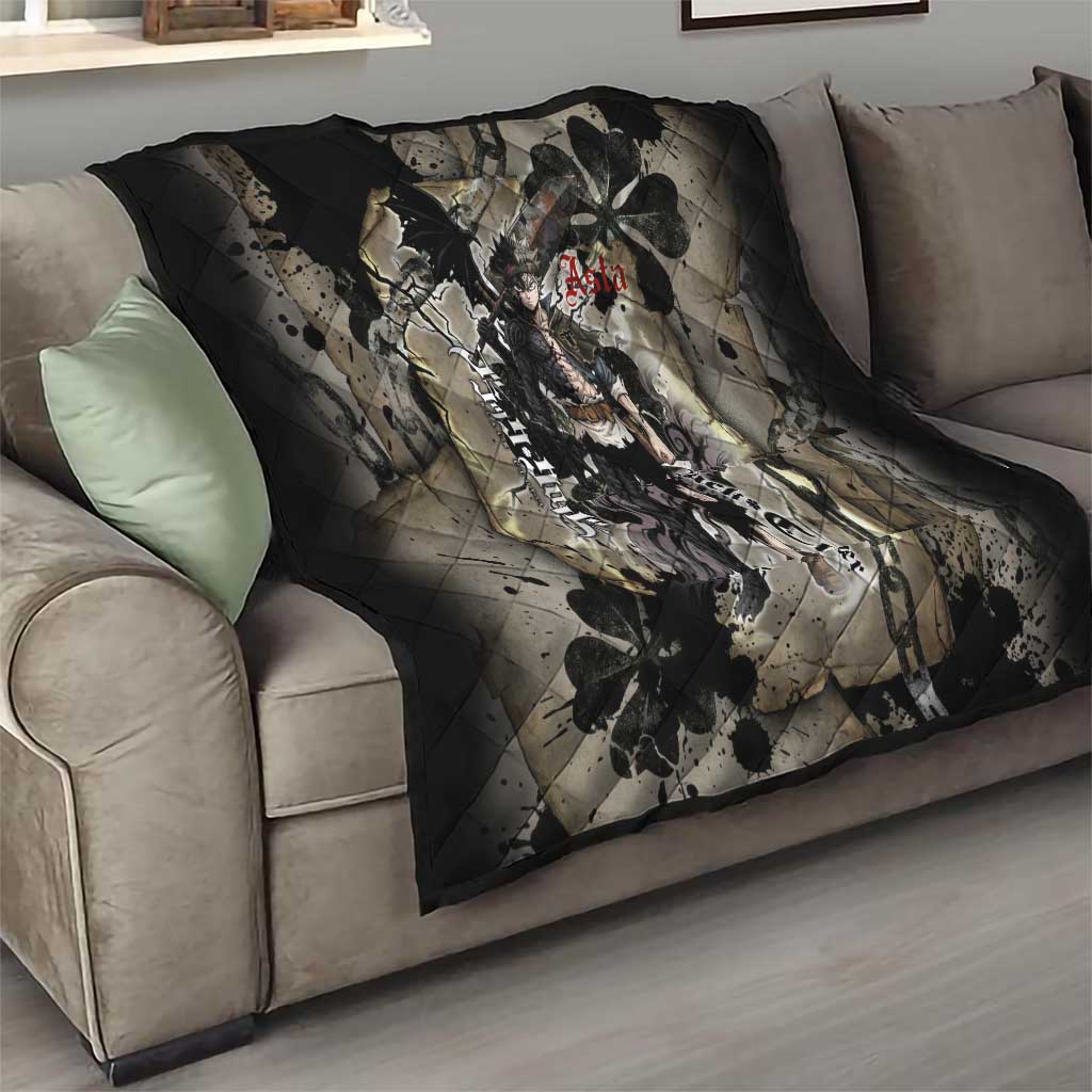 Asta Black Clover Quilt Grunge Anime Style with Gothic Clover Symbolism