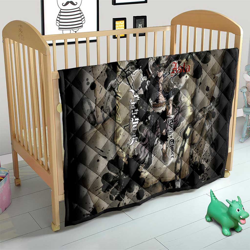 Asta Black Clover Quilt Grunge Anime Style with Gothic Clover Symbolism