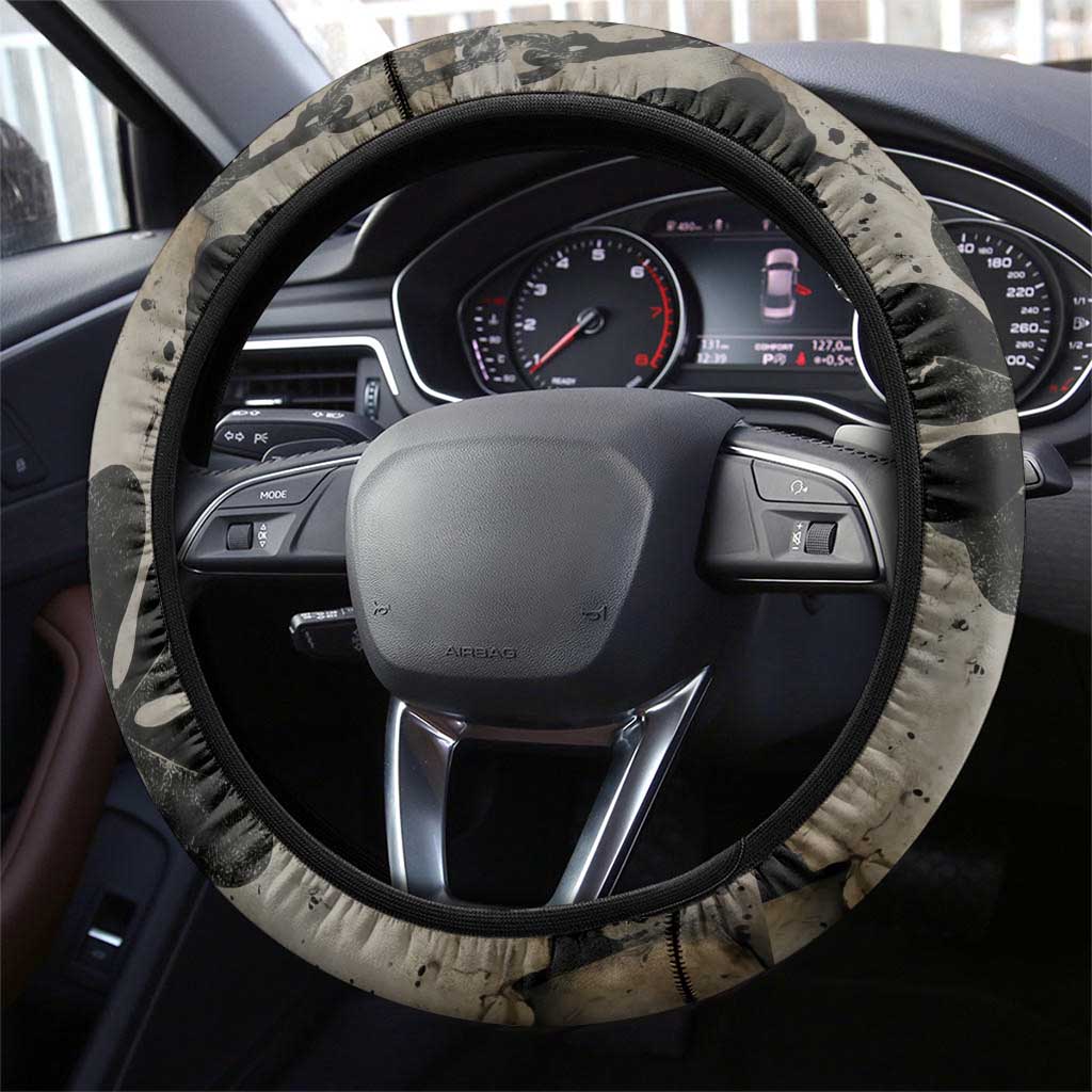 Asta Black Clover Steering Wheel Cover Grunge Anime Style with Gothic Clover Symbolism