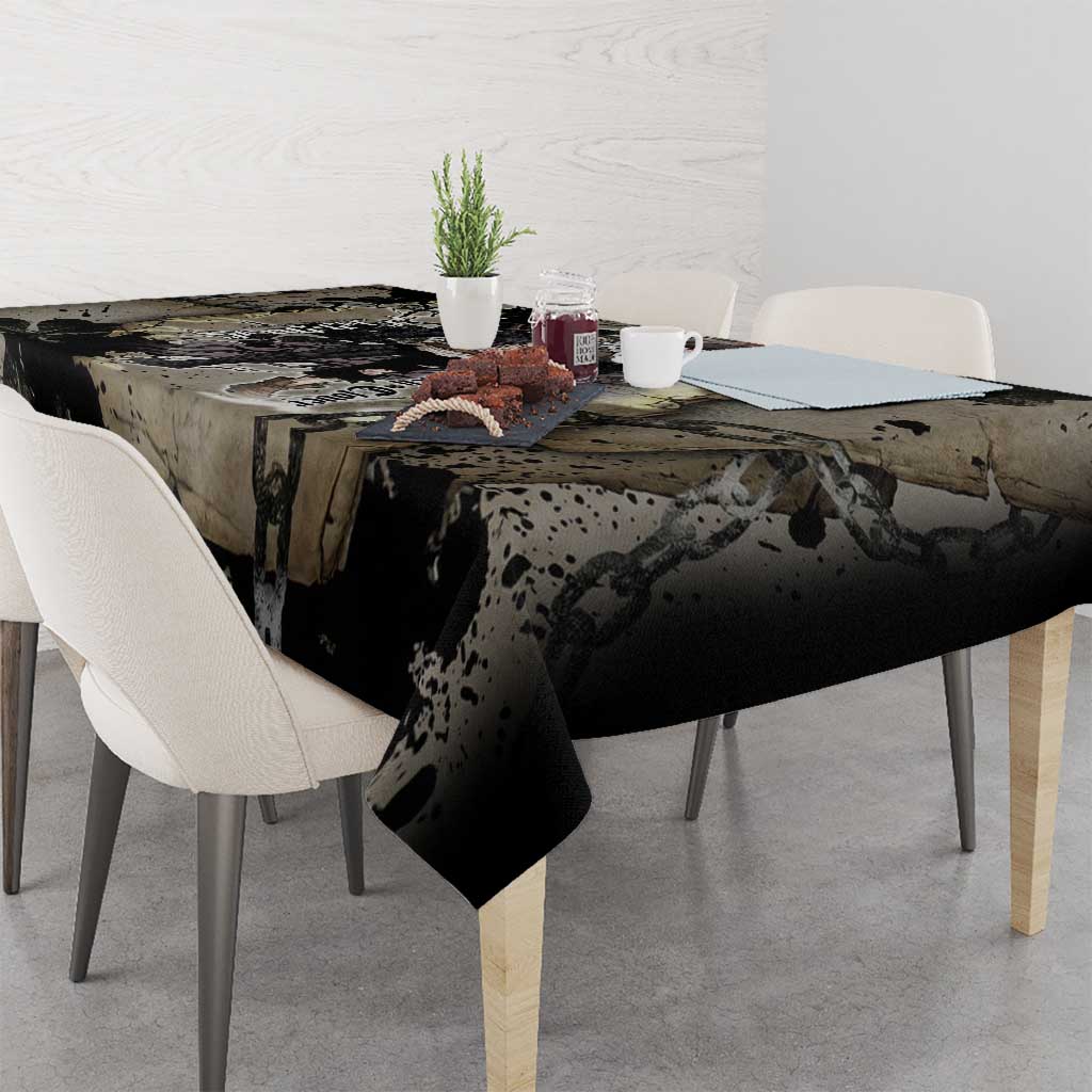 Asta Black Clover Tablecloth Grunge Anime Style with Gothic Clover Symbolism