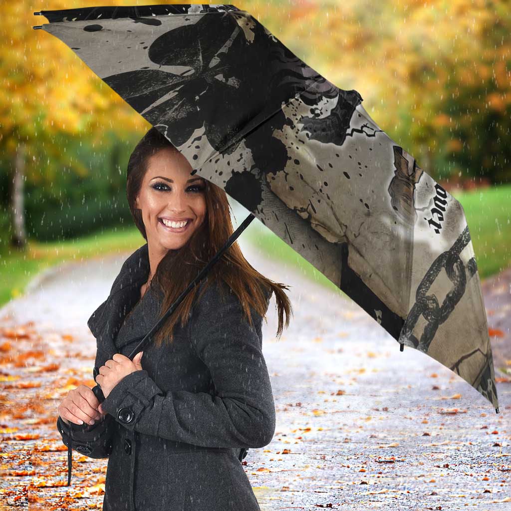 Asta Black Clover Umbrella Grunge Anime Style with Gothic Clover Symbolism