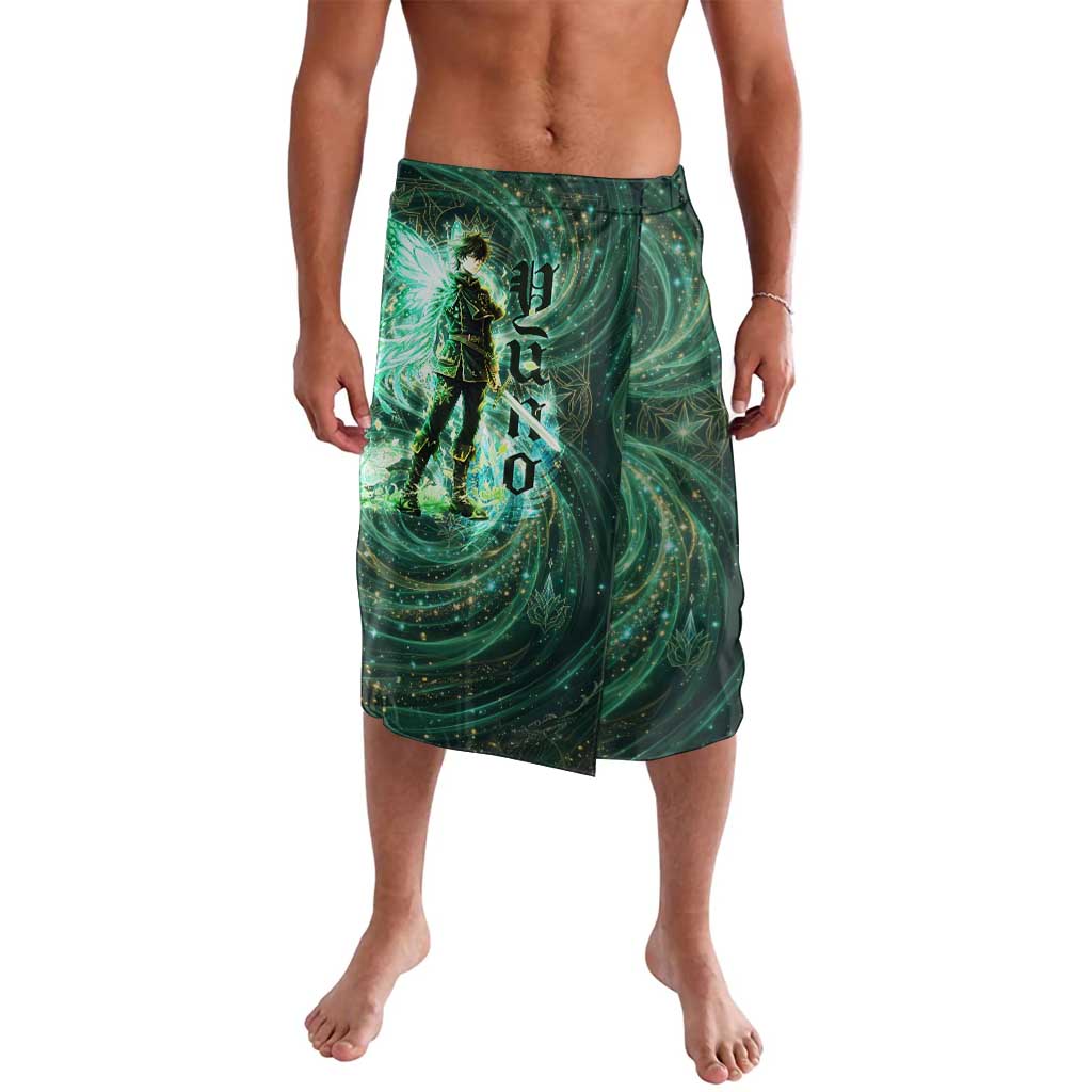 Yuno Black Clover Lavalava Magical Fantasy Style with Emerald Wind Swirls