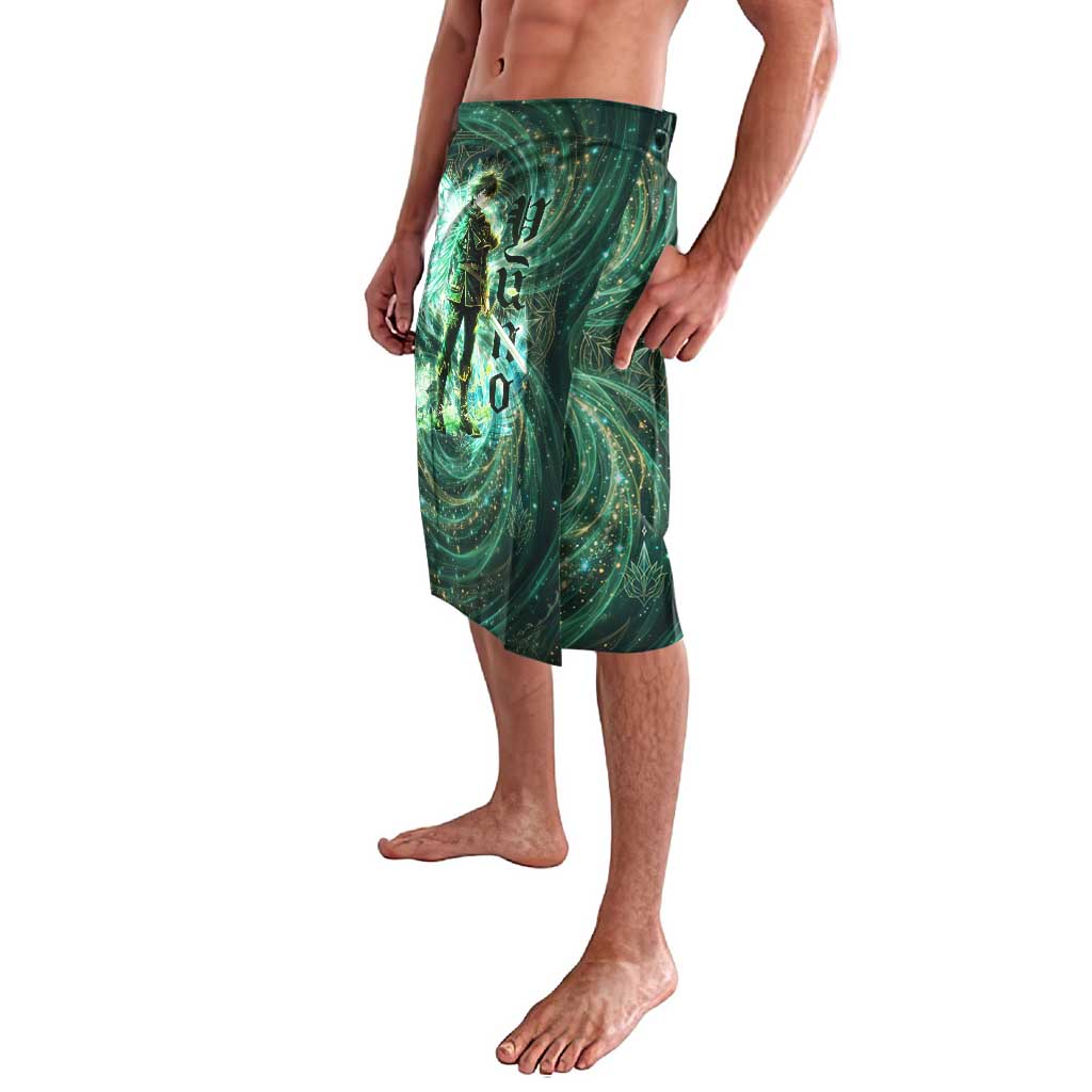 Yuno Black Clover Lavalava Magical Fantasy Style with Emerald Wind Swirls