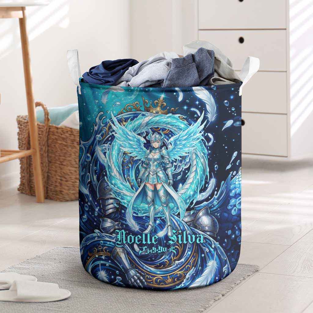 Noelle Silva Black Clover Laundry Basket Celestial Armor Anime Style with Oceanic Magic Swirls