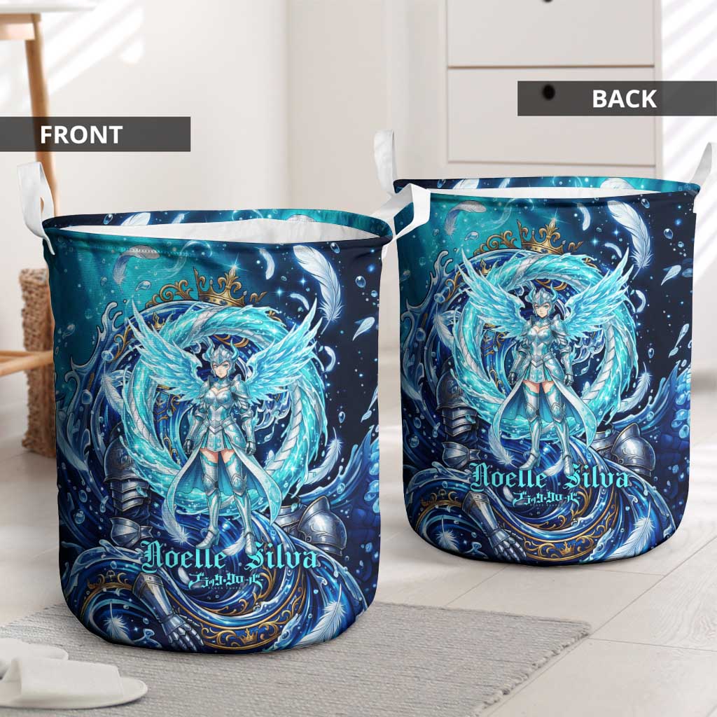 Noelle Silva Black Clover Laundry Basket Celestial Armor Anime Style with Oceanic Magic Swirls