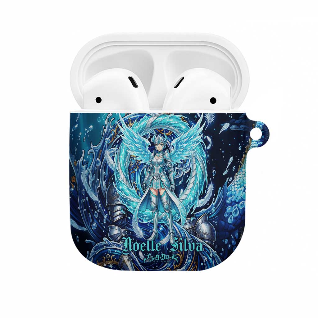 Noelle Silva Black Clover AirPods Case Celestial Armor Anime Style with Oceanic Magic Swirls