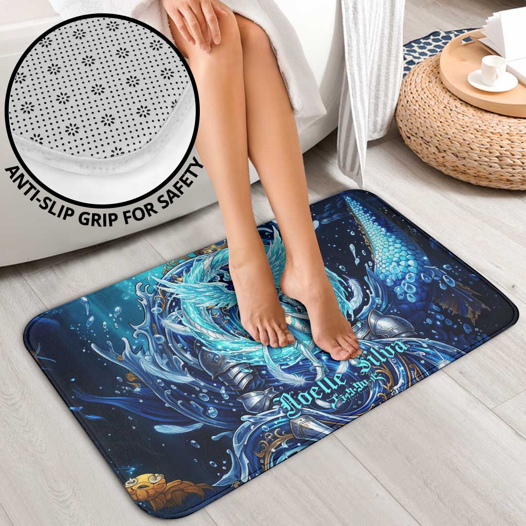 Noelle Silva Black Clover Bathroom Set Celestial Armor Anime Style with Oceanic Magic Swirls