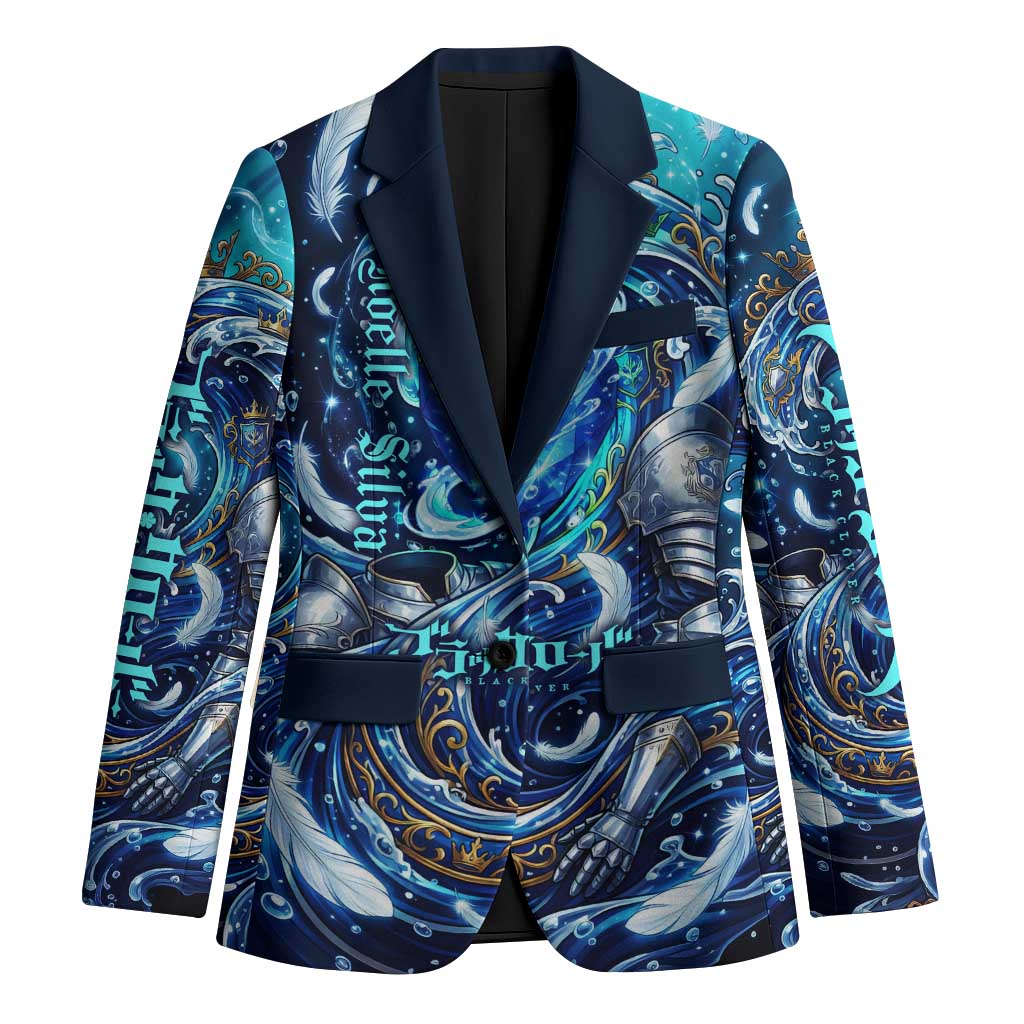 Noelle Silva Black Clover Blazer Celestial Armor Anime Style with Oceanic Magic Swirls