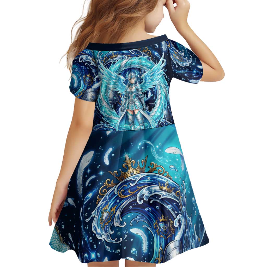 Noelle Silva Black Clover Family Matching Short Sleeve Bodycon Dress and Hawaiian Shirt Celestial Armor Anime Style with Oceanic Magic Swirls