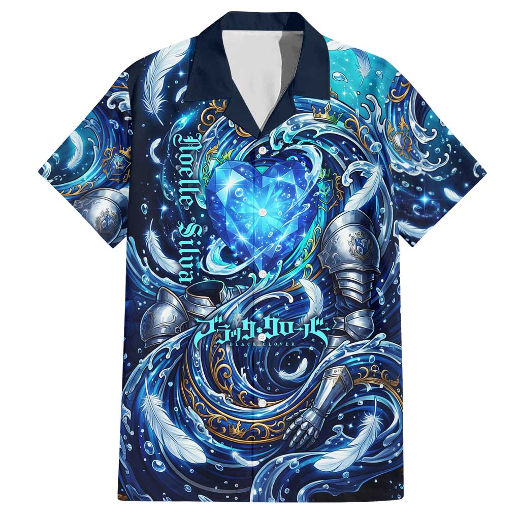Noelle Silva Black Clover Hawaiian Shirt Celestial Armor Anime Style with Oceanic Magic Swirls
