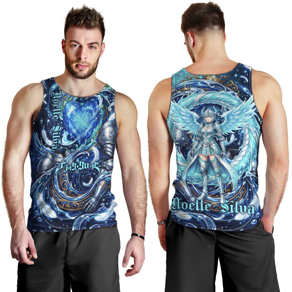 Noelle Silva Black Clover Men Tank Top Celestial Armor Anime Style with Oceanic Magic Swirls