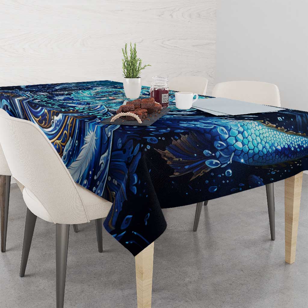 Noelle Silva Black Clover Tablecloth Celestial Armor Anime Style with Oceanic Magic Swirls